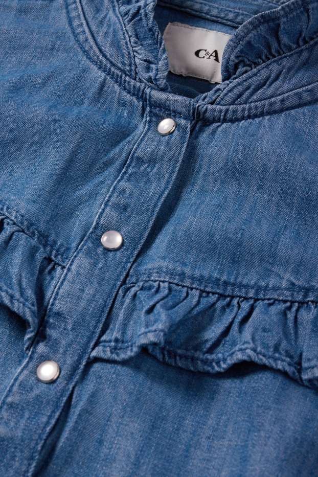 Damen - Jeansbluse - jeansblau