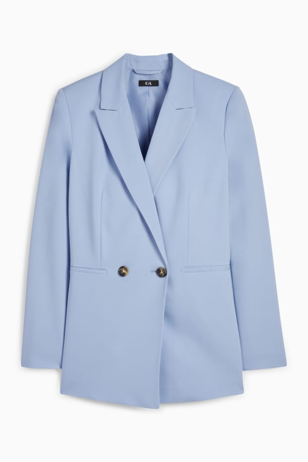 Donna - Blazer lungo - regular fit - azzurro
