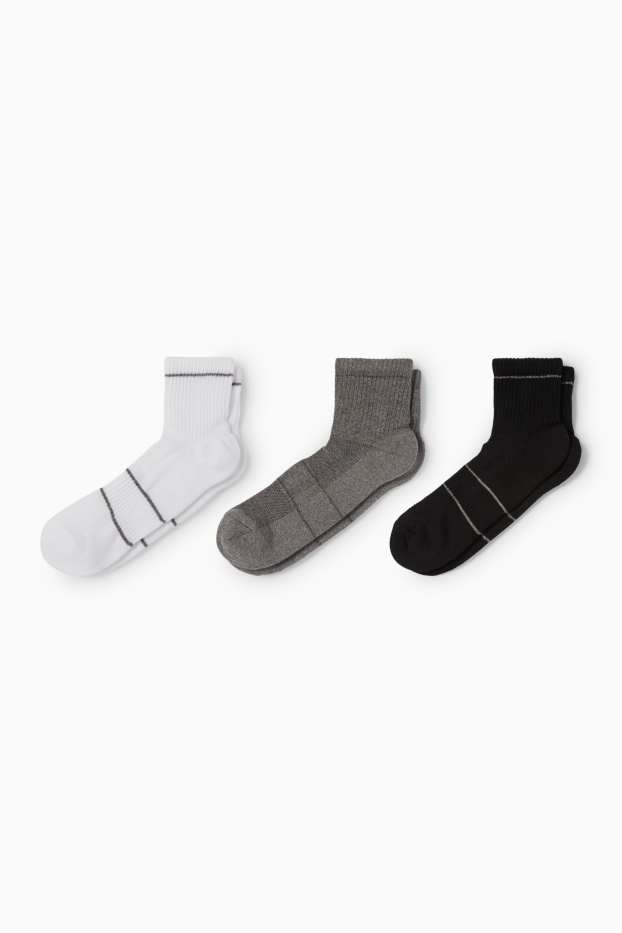 Women - Multipack of 3 - trainer socks - black