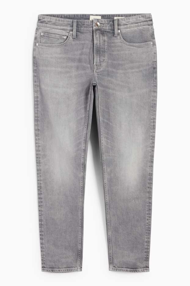 Men - Slim tapered jeans - denim-light gray