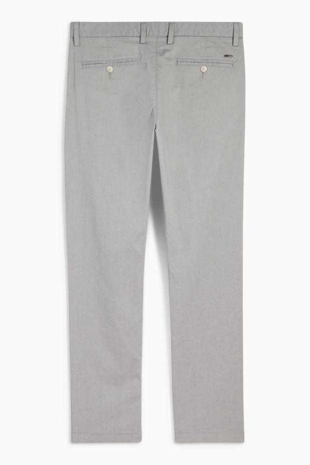 Uomo - Pantaloni chino - slim fit - grigio chiaro