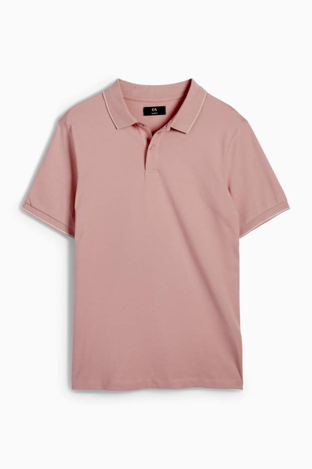 Herren - Poloshirt - rosa