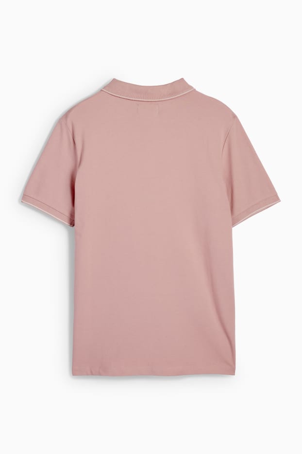 Herren - Poloshirt - rosa