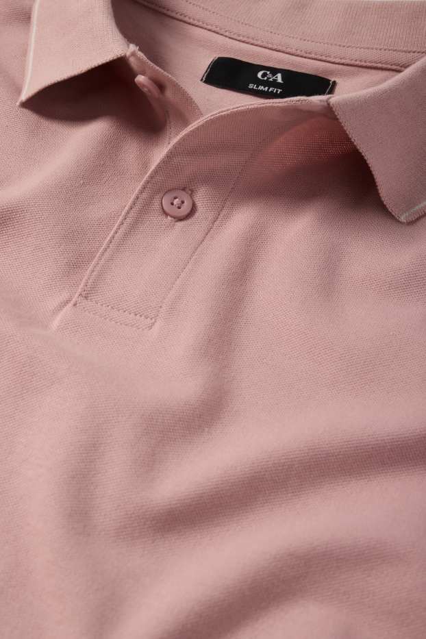 Herren - Poloshirt - rosa