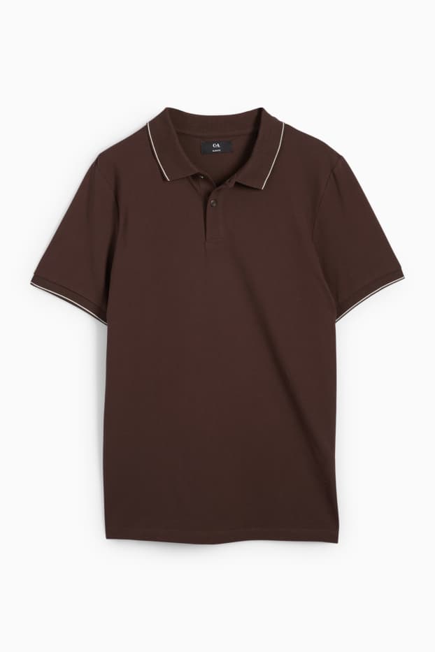 Herren - Poloshirt - dunkelbraun