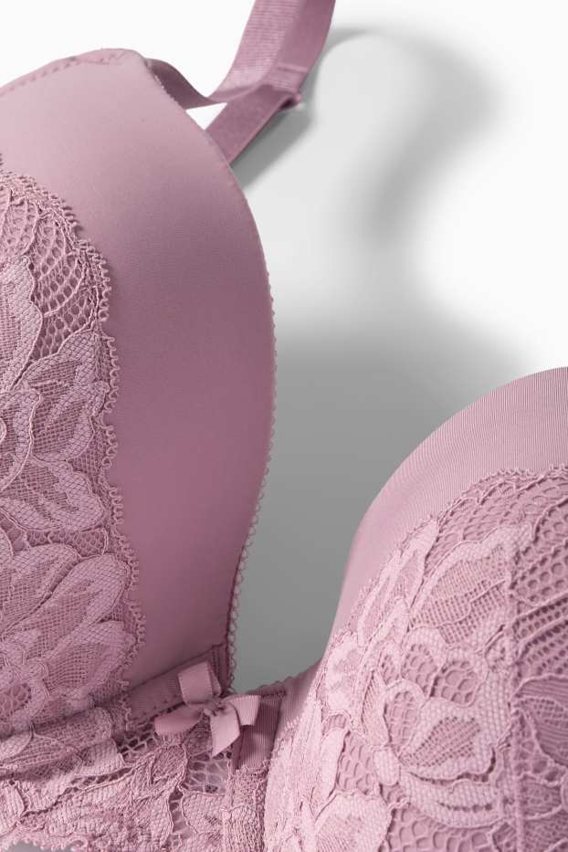 Dames - BH met beugels - FULL COVERAGE - voorgevormd - lichtpaars