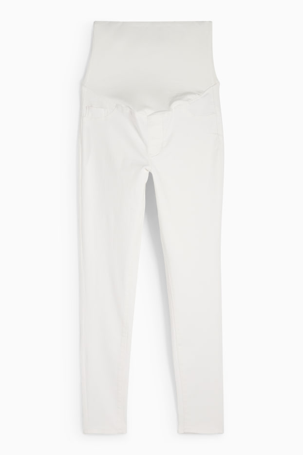 Dámské - Těhotenské džíny - jegging jeans - LYCRA® - krémově bílá