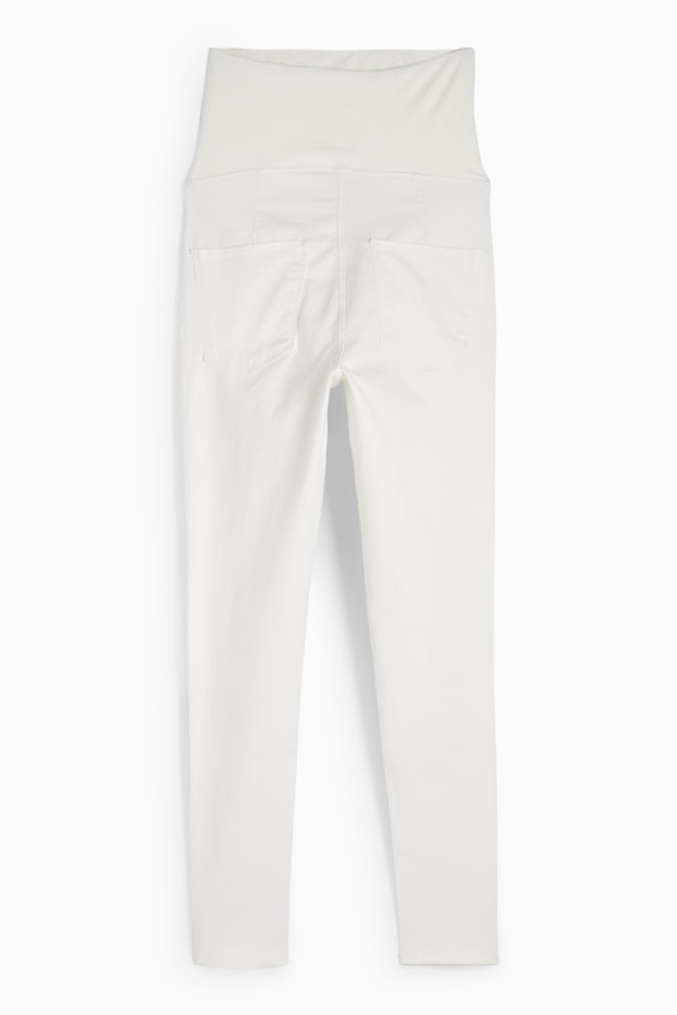 Dámské - Těhotenské džíny - jegging jeans - LYCRA® - krémově bílá