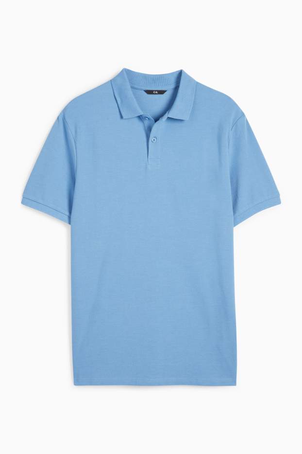 Bărbați - Tricou polo - albastru deschis