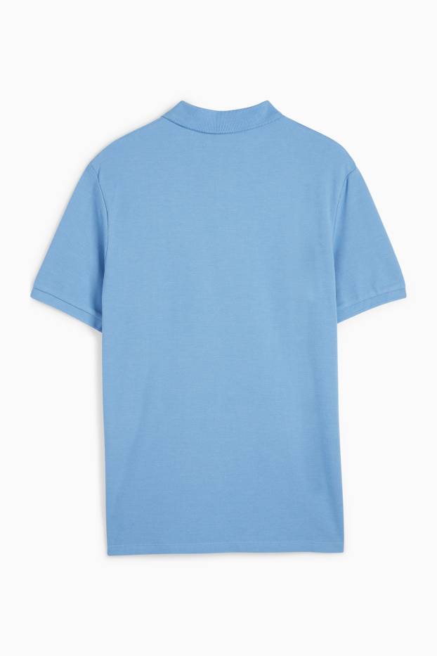 Bărbați - Tricou polo - albastru deschis