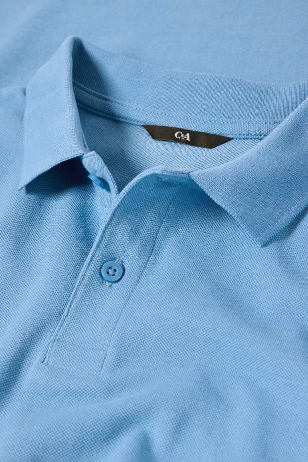 Bărbați - Tricou polo - albastru deschis