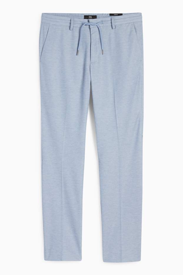 Bărbați - Pantaloni modulari - slim fit - structurați - albastru deschis