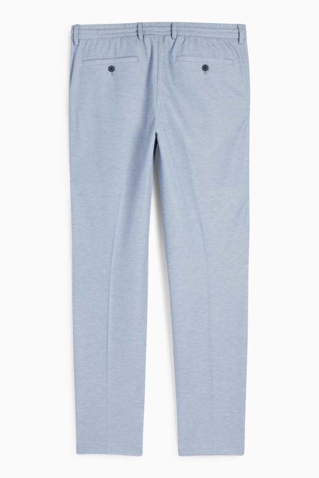Bărbați - Pantaloni modulari - slim fit - structurați - albastru deschis