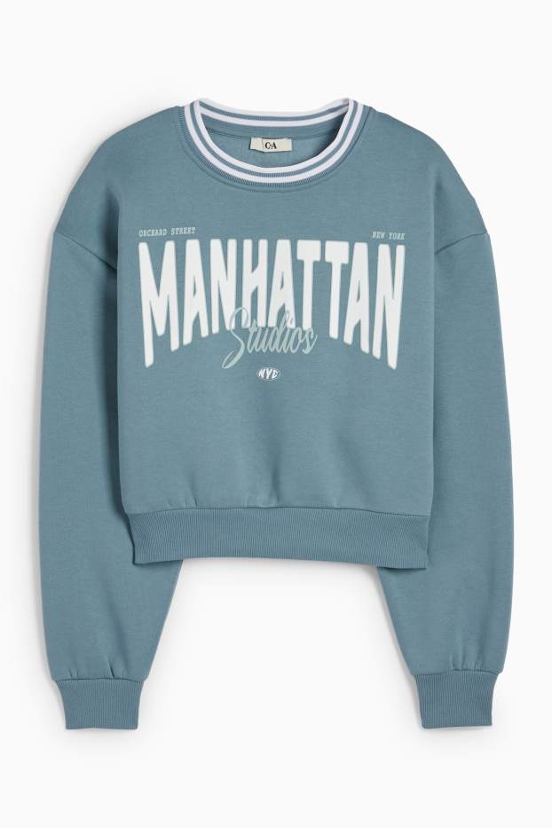 Femmes - Sweat court - bleu
