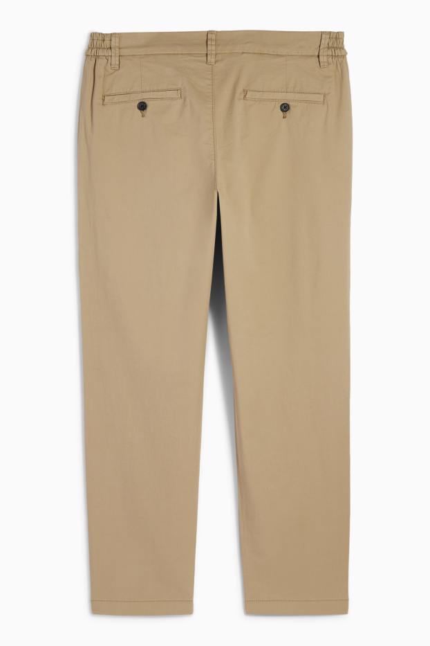 Hommes - Chino - tapered fit - taupe