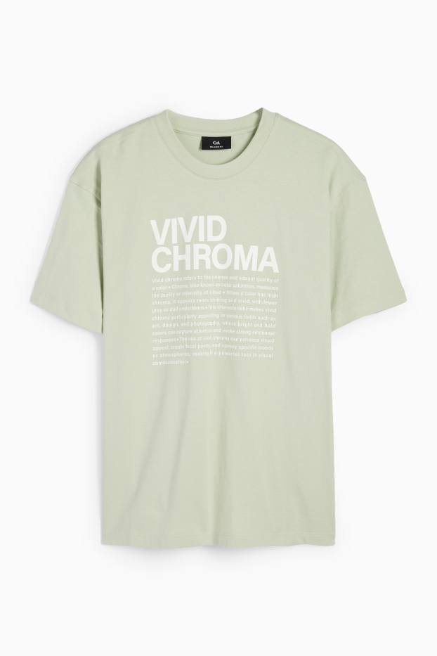 Men - T-shirt - relaxed fit - mint green