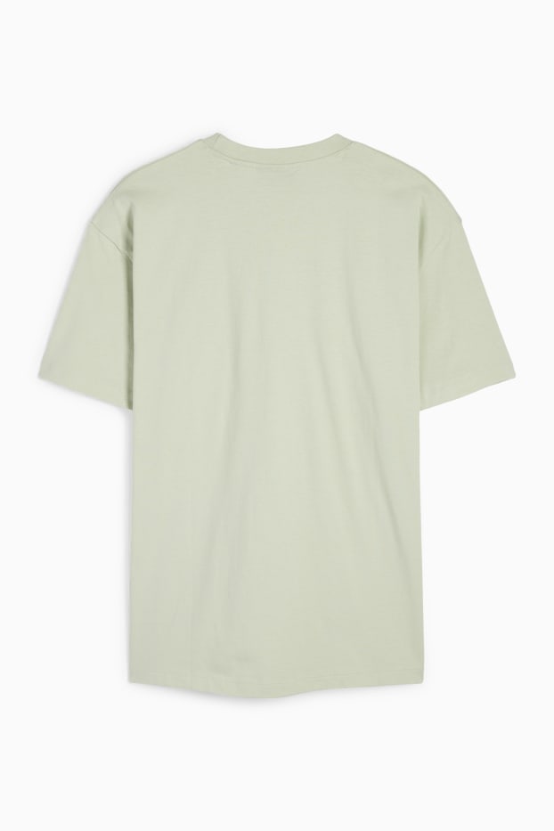 Men - T-shirt - relaxed fit - mint green