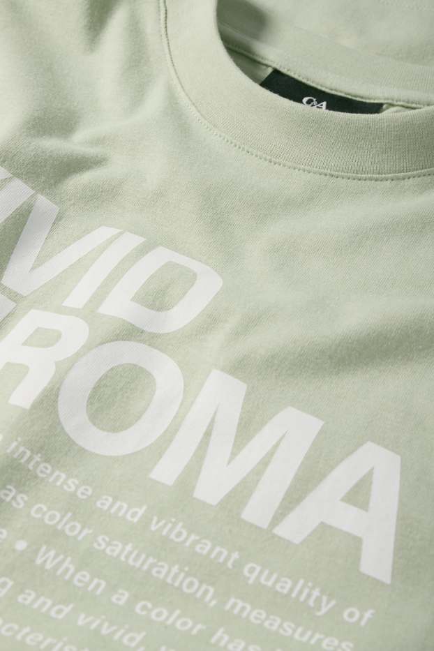 Men - T-shirt - relaxed fit - mint green