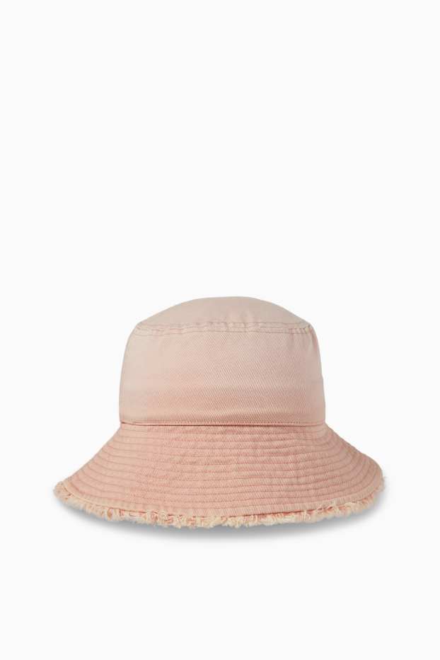 Dames - Denim hoed - roze