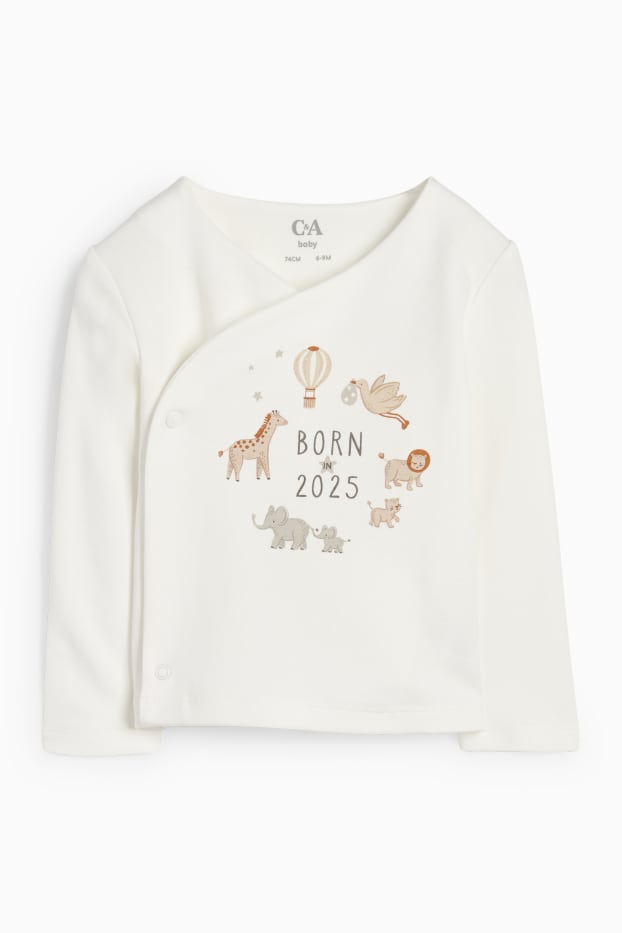Unisex - Animals salvatges - conjunt per a nounat - 2 peces - blanc