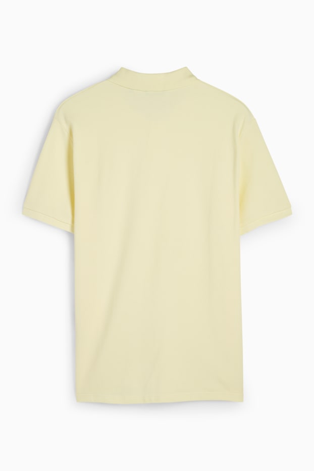 Herren - Poloshirt - hellgelb