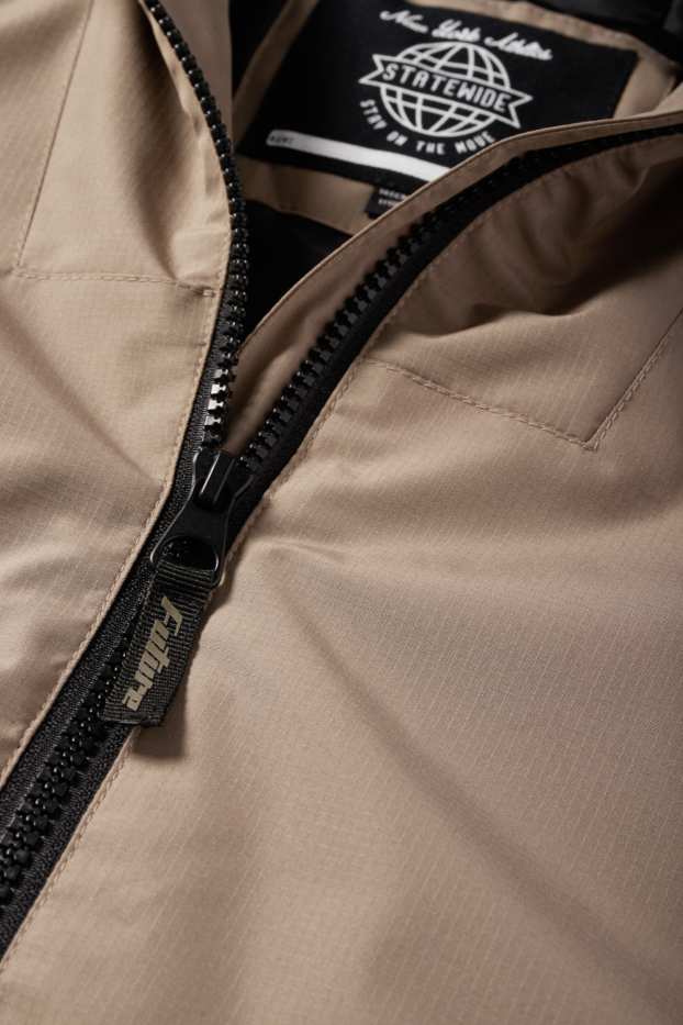 Kinder Buben - Jacke mit Kapuze - beige