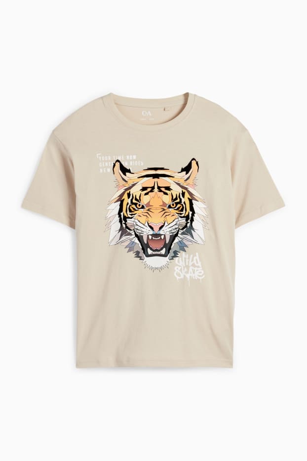Bambini - Tigre - t-shirt - beige chiaro
