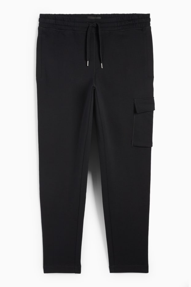Herren - Cargo-Jogginghose - schwarz