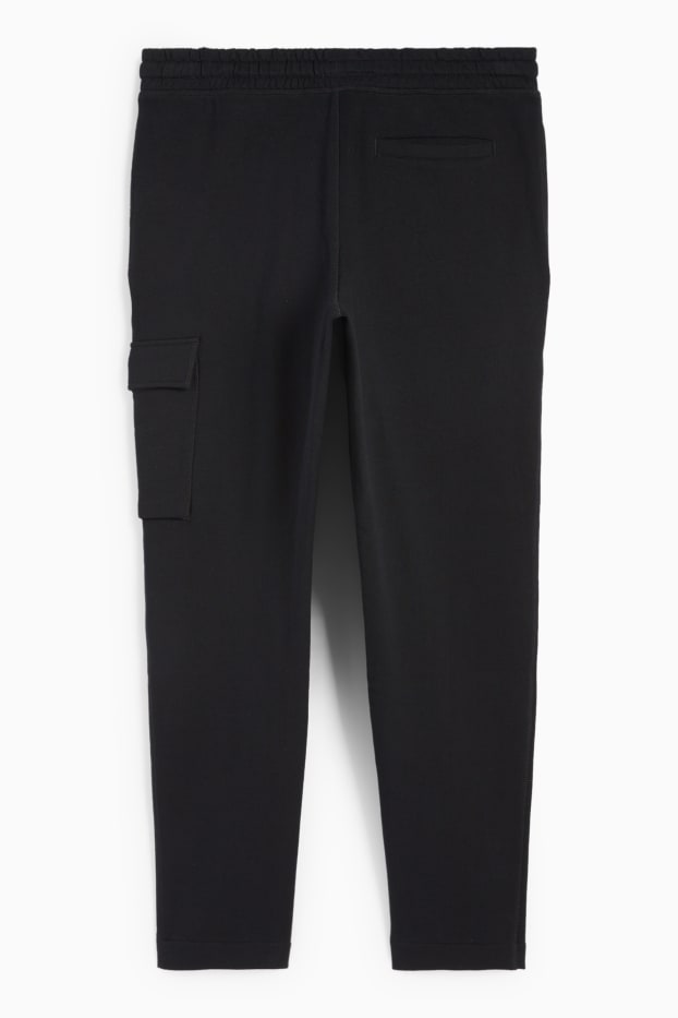Herren - Cargo-Jogginghose - schwarz