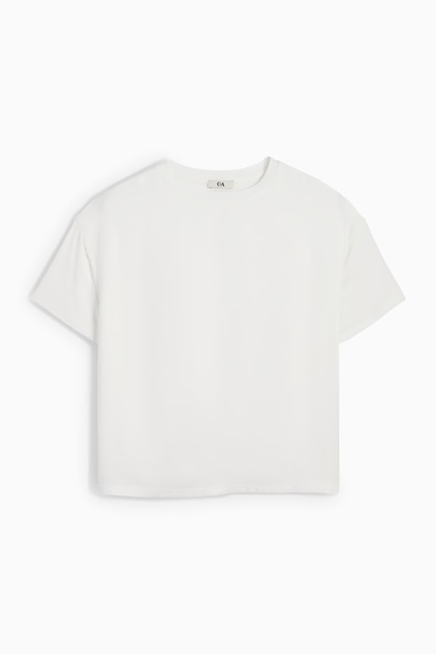 Femmes - T-shirt - blanc crème