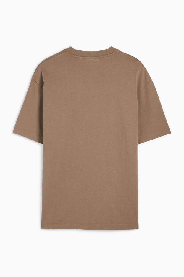 Home - Samarreta de màniga curta - relaxed fit - marró