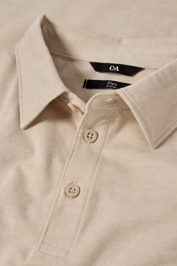 Herren - Poloshirt - Flex - beige