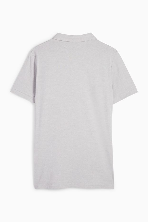 Herren - Poloshirt - Flex - grau