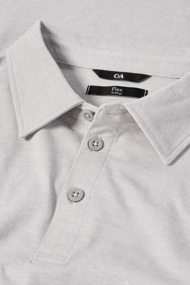 Herren - Poloshirt - Flex - grau