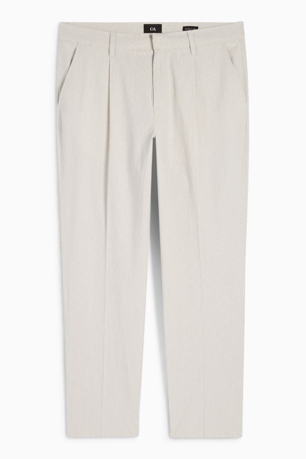 Home - Xinos - tapered fit - texturats - beix clar