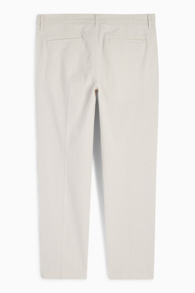 Home - Xinos - tapered fit - texturats - beix clar