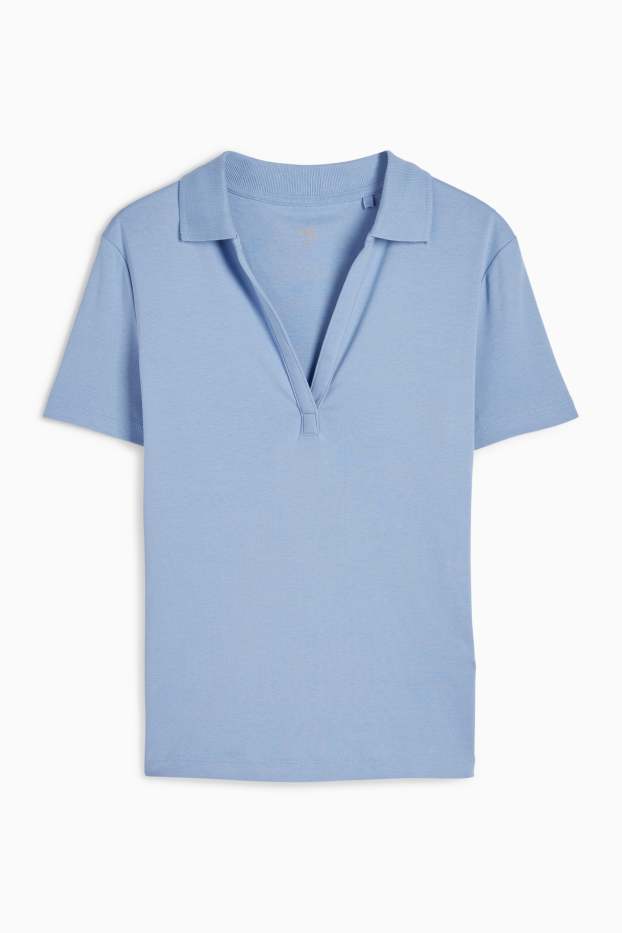 Women - Polo shirt - blue