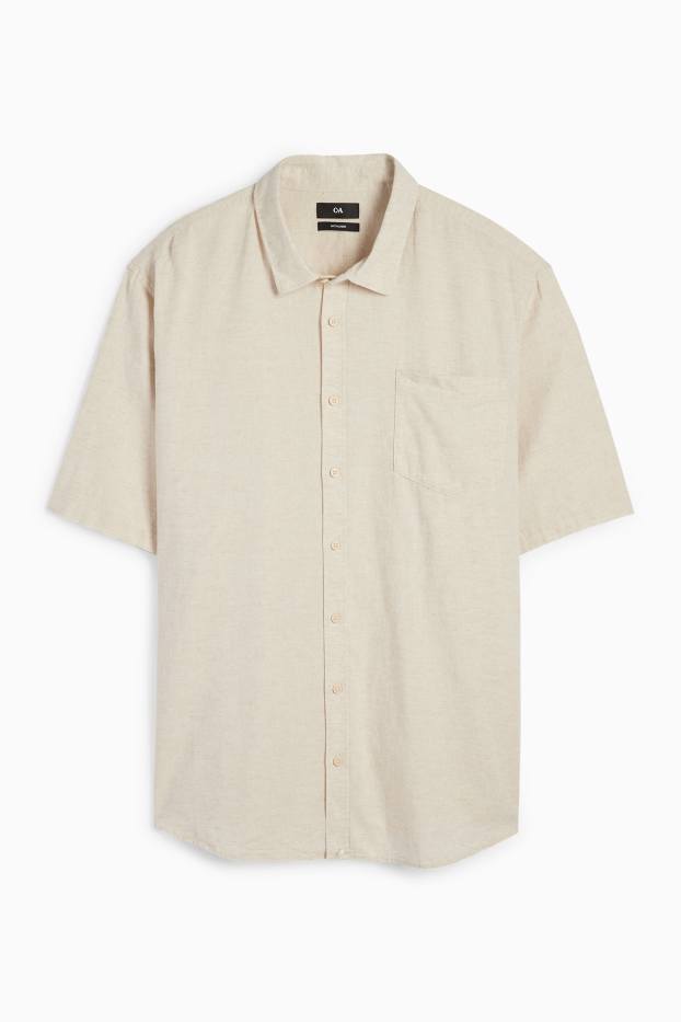Herren - Hemd - Regular Fit - Kent - hellbeige