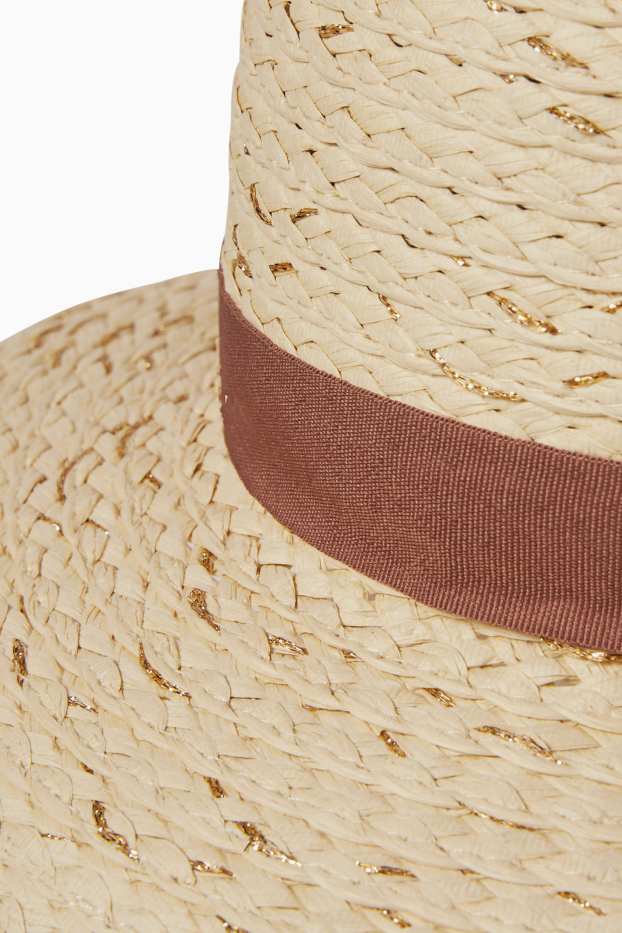 Enfants filles - Bob en paille - beige