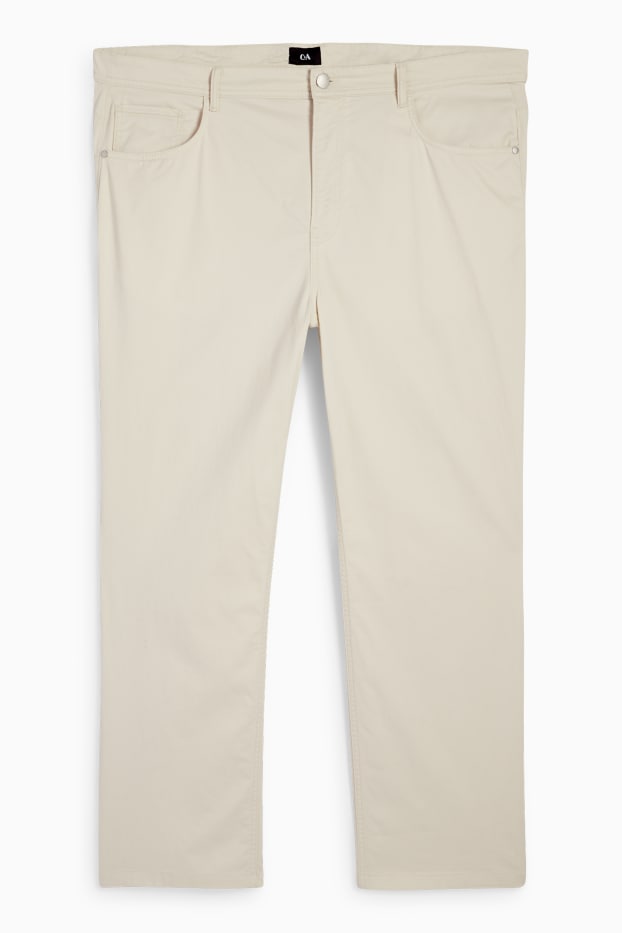 Hommes - Pantalon - regular fit - beige clair
