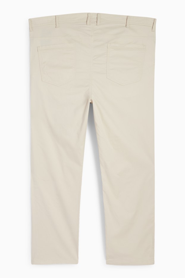 Hommes - Pantalon - regular fit - beige clair