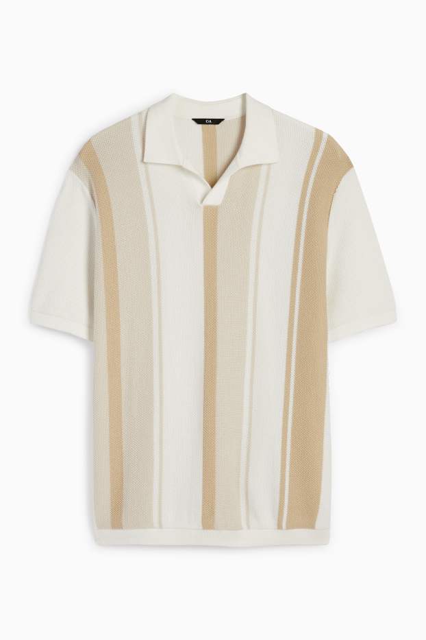 Home - Polo de punt - de ratlles - texturat - talp