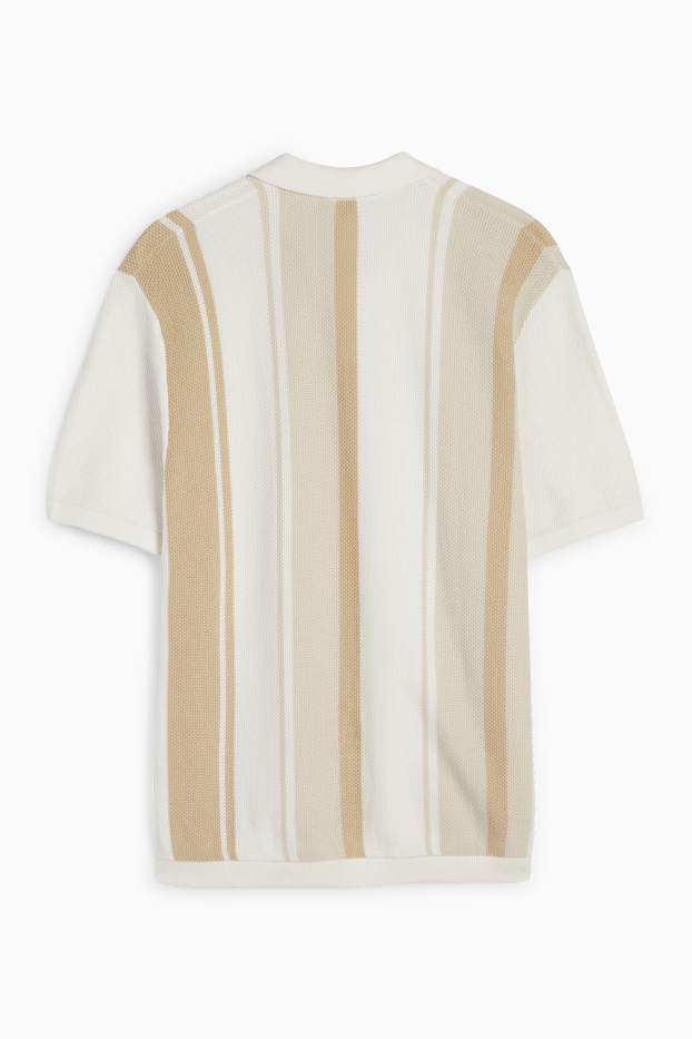 Home - Polo de punt - de ratlles - texturat - talp