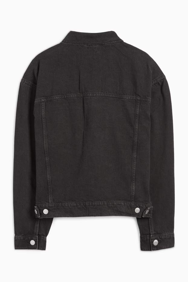 Herren - Oversized-Jeansjacke - dunkeljeansgrau