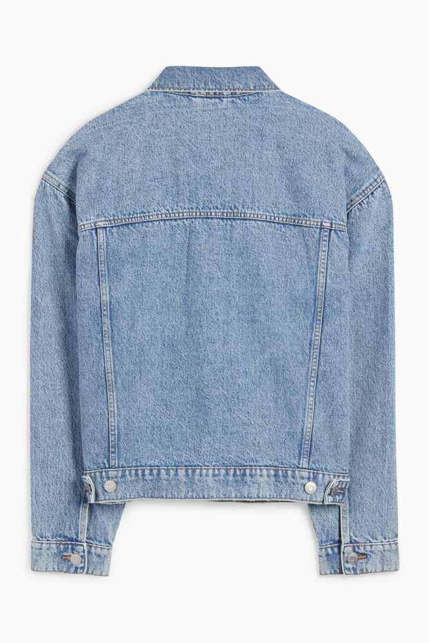 Herren - Oversized-Jeansjacke - helljeansblau