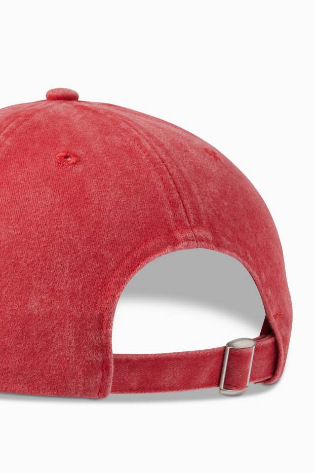 Hommes - Casquette - rouge foncé