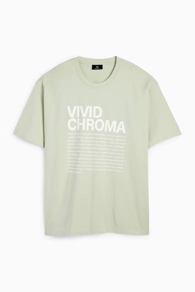 Uomo - T-shirt - verde menta