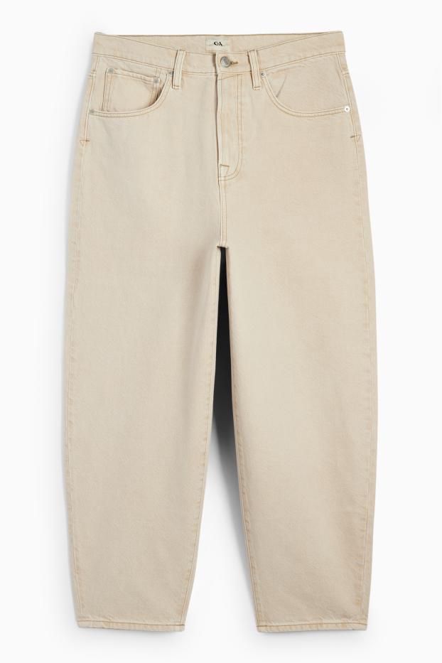Pánské - Baggy jeans - světle béžová