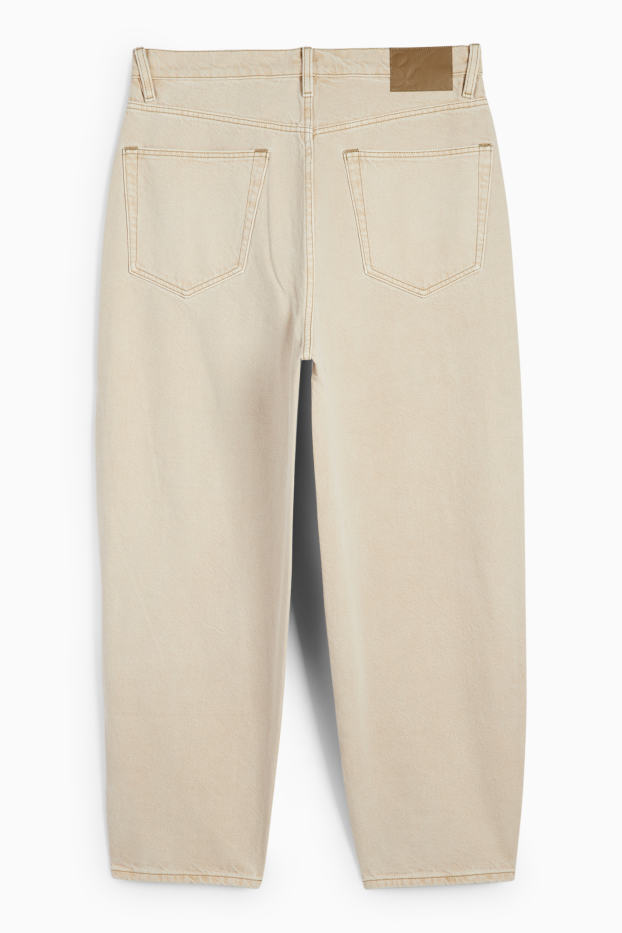 Pánské - Baggy jeans - světle béžová
