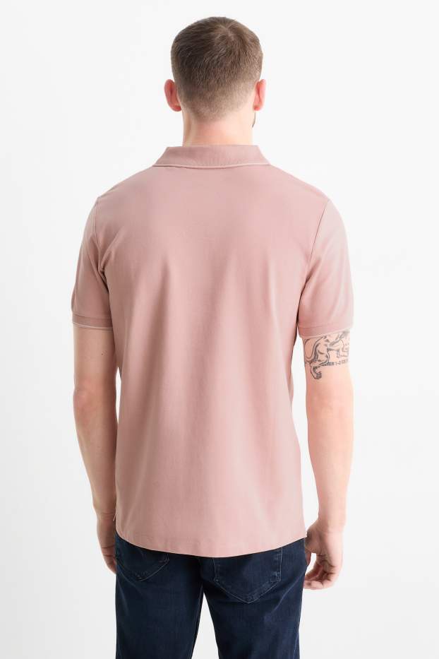 Herren - Poloshirt - rosa